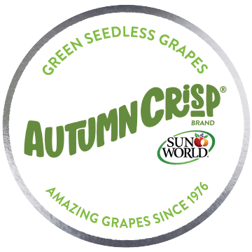 Green Seedless Grapes. AUTUMNCRISP® Brand. Sun World®. Amazing Grapes since 1976.